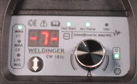 WELDINGER EW 181c eco Elektroden-Schweißinverter auch Lift WIG Hot Start Arc Force regelbar