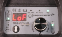 WELDINGER EW 181c eco Elektroden-Schweißinverter auch Lift WIG Hot Start Arc Force regelbar